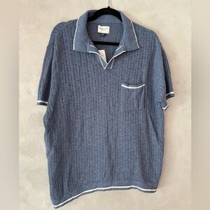 American Eagle knit polo shirt, size L, NWT!